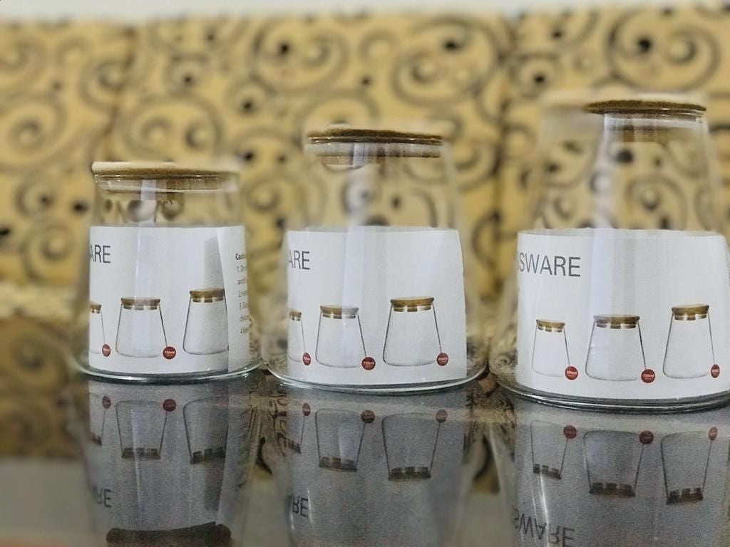 1 Pc Glass Beaker Jar