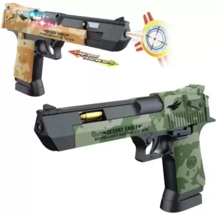 Desert Eagle Pistol Toy - Realistic Toy Gun with Lights and Sound Effects