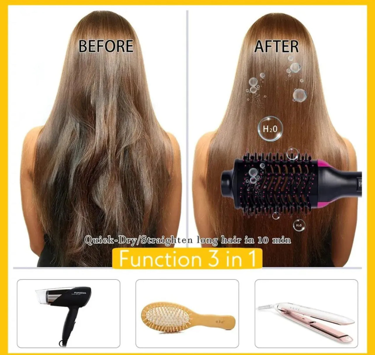 One Step Hair Straightening Brush
