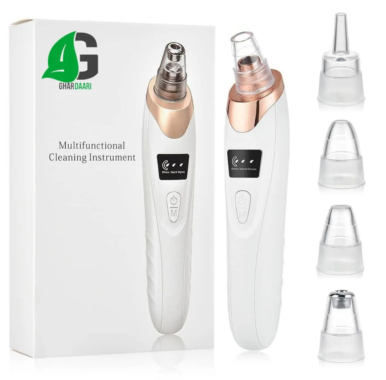 4 in 1 Multi-functional Black Head Removal Machine Derma Suction Machine Blackhead Remover