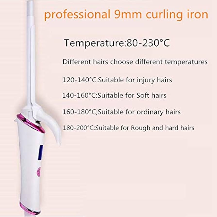 Professional 9mm Curling Iron LCD Hair Curler Irons Curling Wand Roller Waver Fashion Beauty Styling Tools
