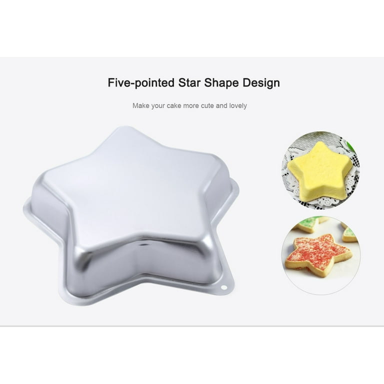 Aluminum Alloy Baking Mold Five-pointed Star Shape Cake Pan Mold Home Baking Tool